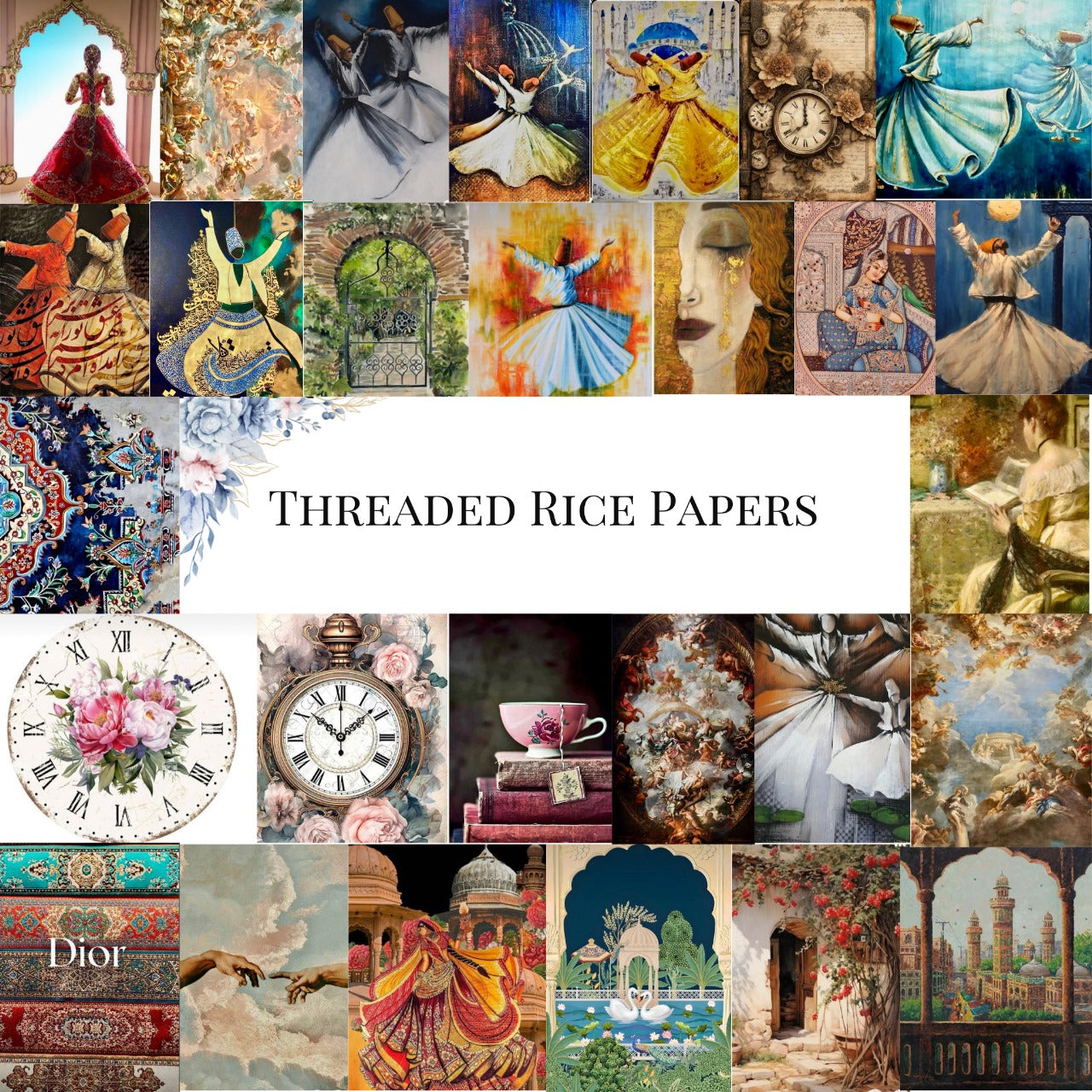 Threaded Ricepapers A4 size